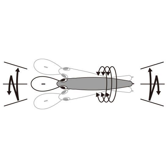 YO-ZURI 3DB SHAD SUSPENDING 70mm