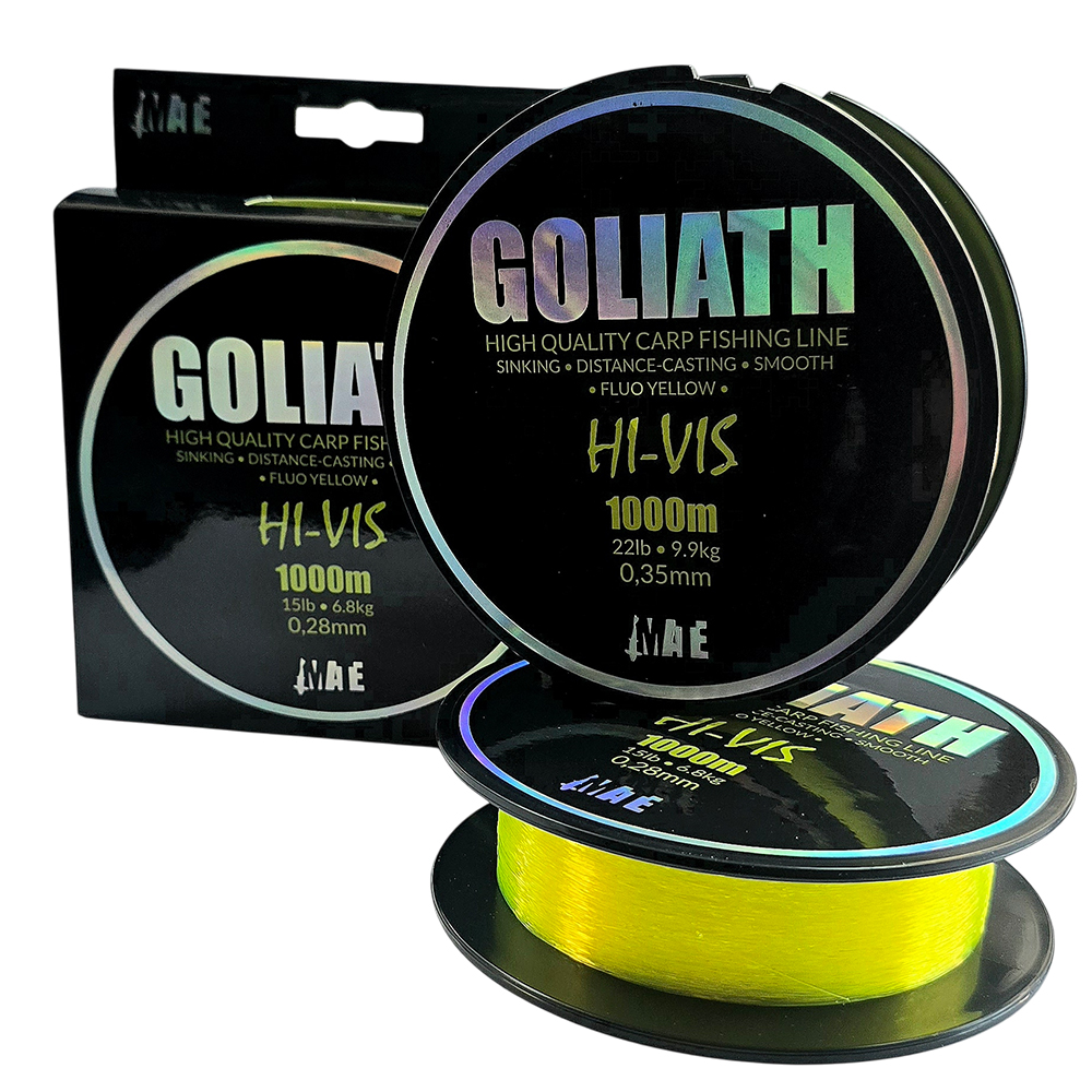 MATE GOLIATH HI-VIS CARP LINE 1000m
