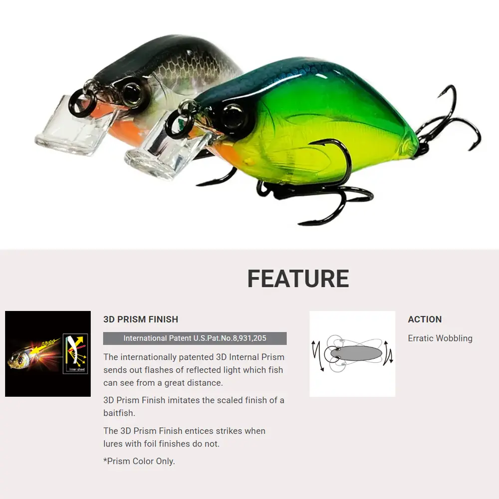 YO-ZURI 3DS FLAT CRANK (F) 55mm