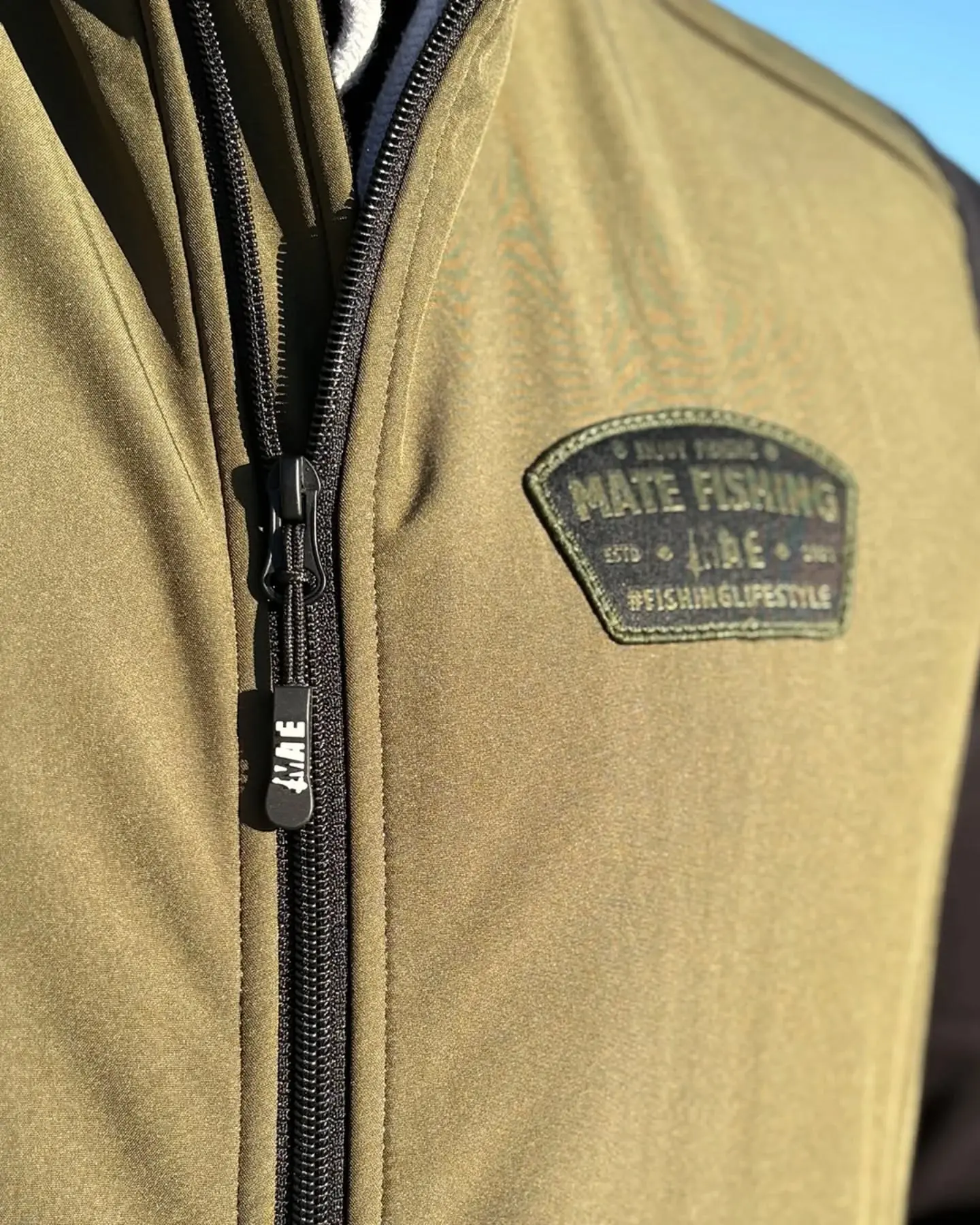 MATE SHELL&FLEECE VEST GREEN