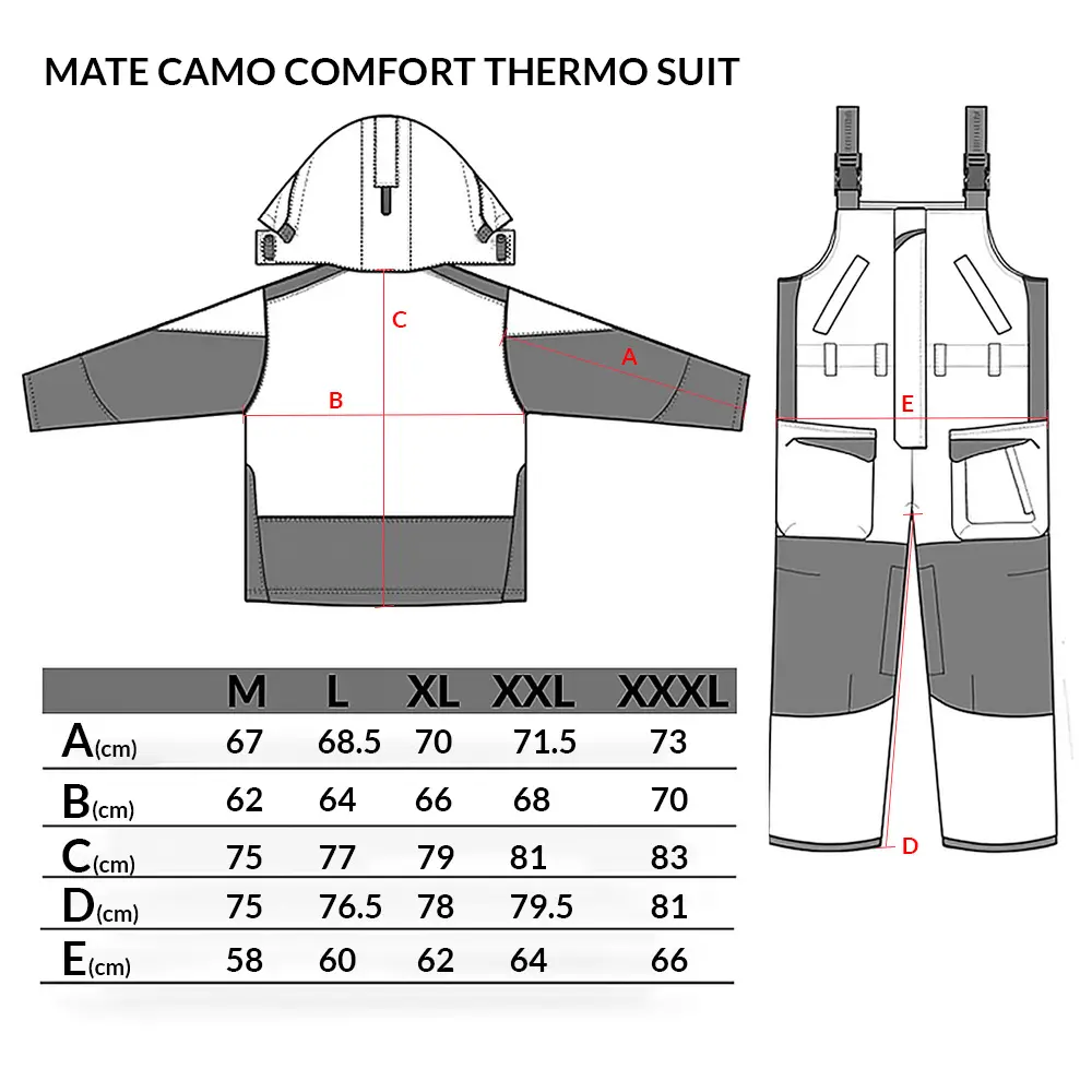 MATE CAMO COMFORT THERMO SUIT