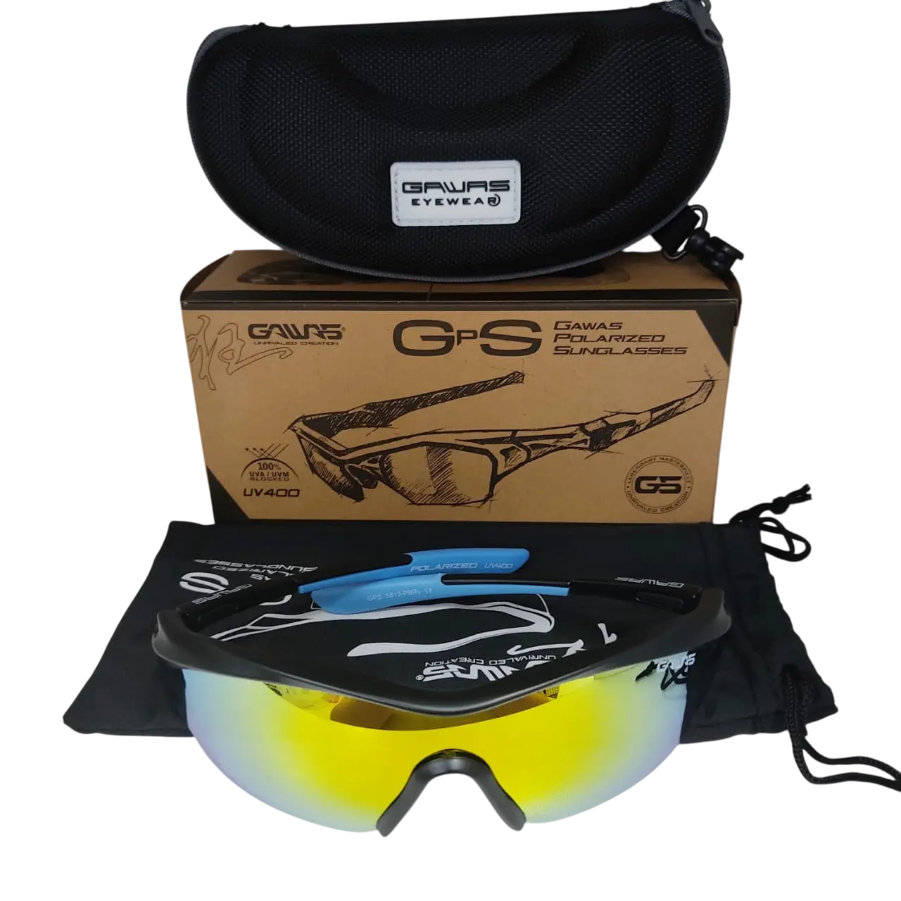 GAWAS SUNGLASSES  POLARIZED  GPS 5813 – PB REVO-Y