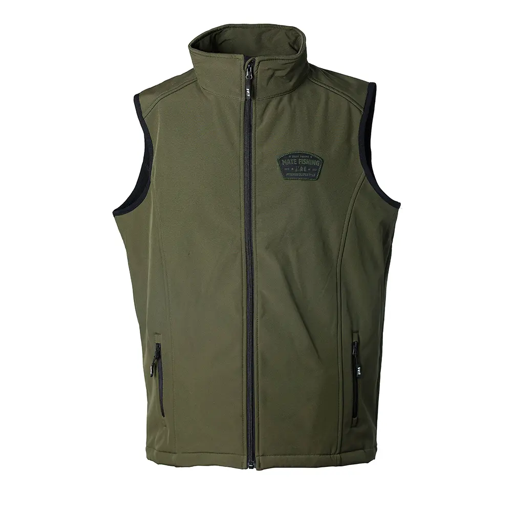 MATE SHELL&FLEECE VEST GREEN