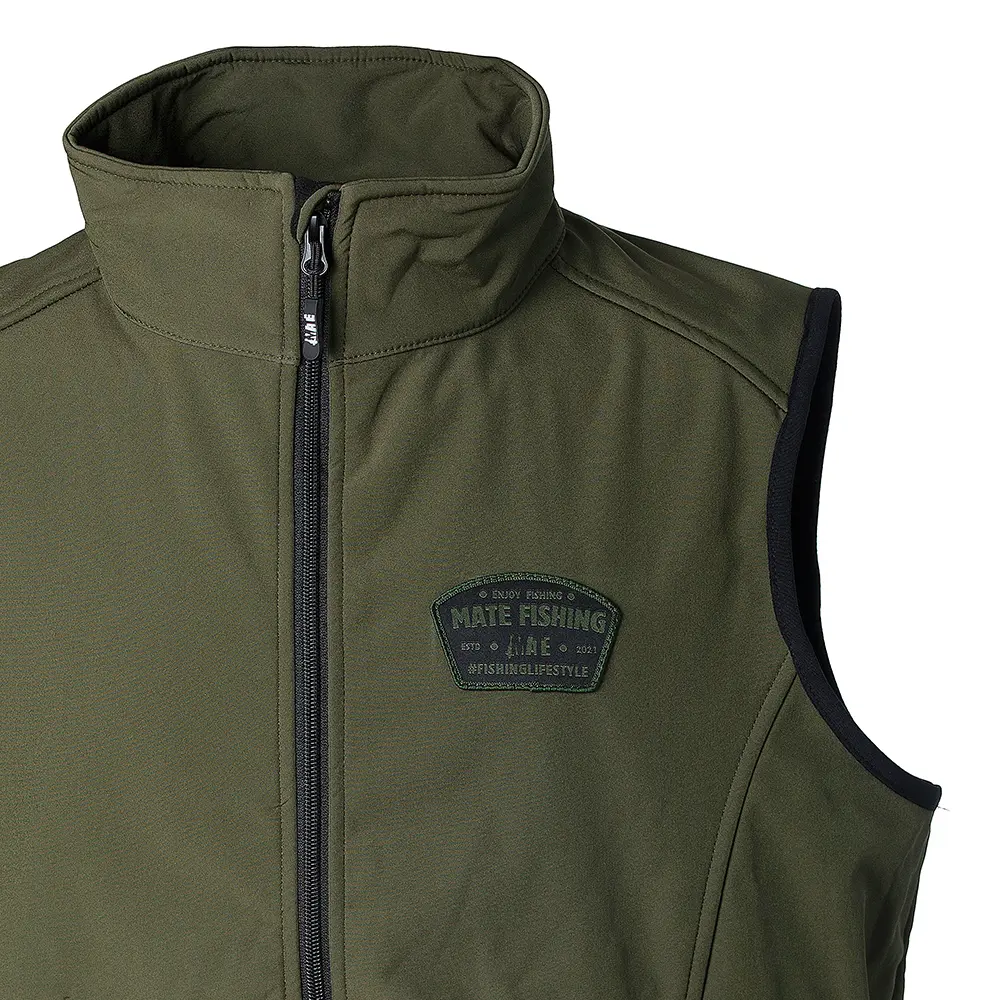 MATE SHELL&FLEECE VEST GREEN