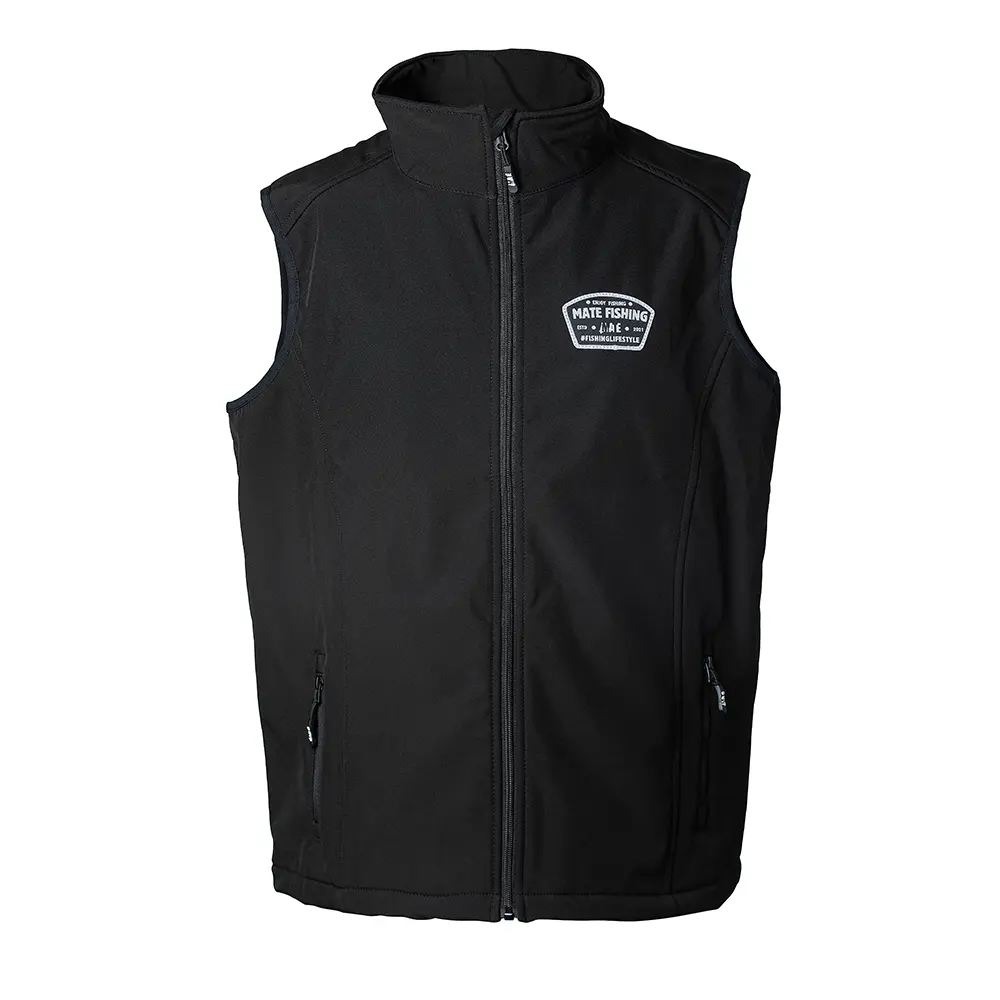 MATE SHELL&FLEECE VEST BLACK