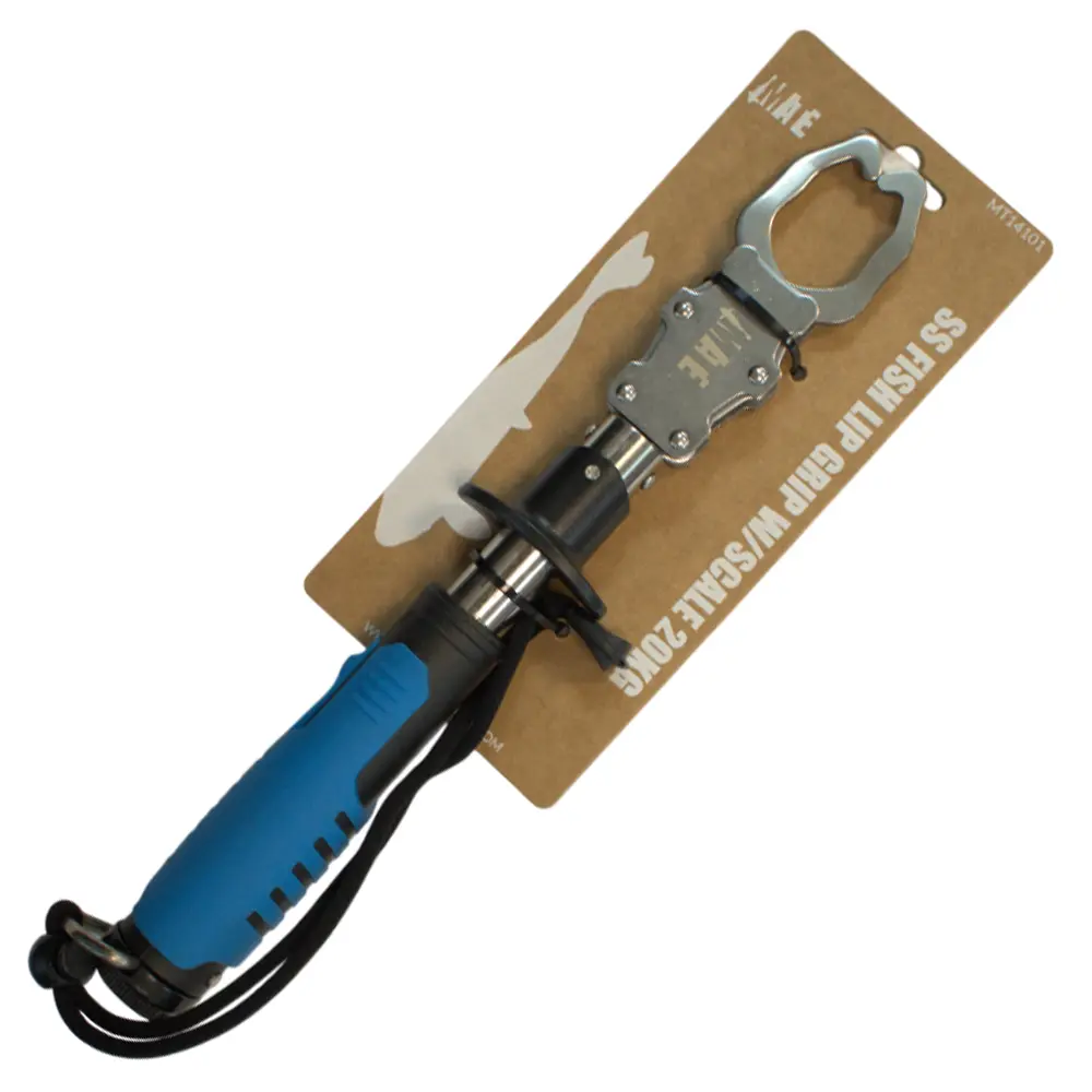 MATE SS FISH LIP GRIP W/SCALE 20KG
