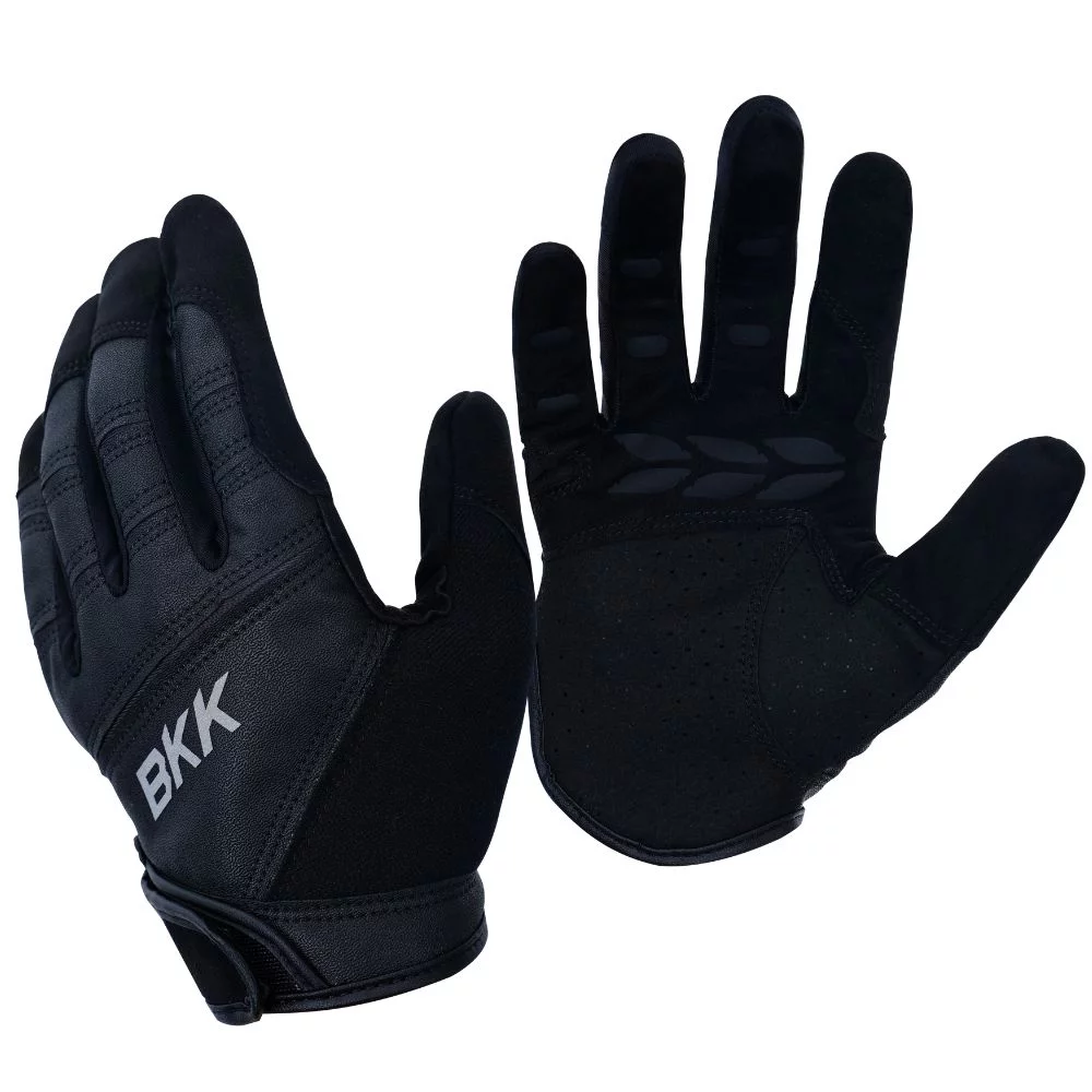 BKK NEW Full Finger Gloves,Black