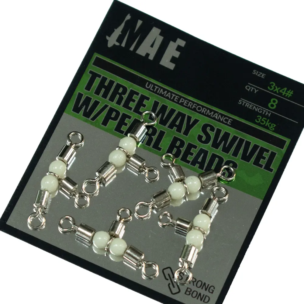 MATE THREE WAY SWIVEL W/PEARL BEADS
